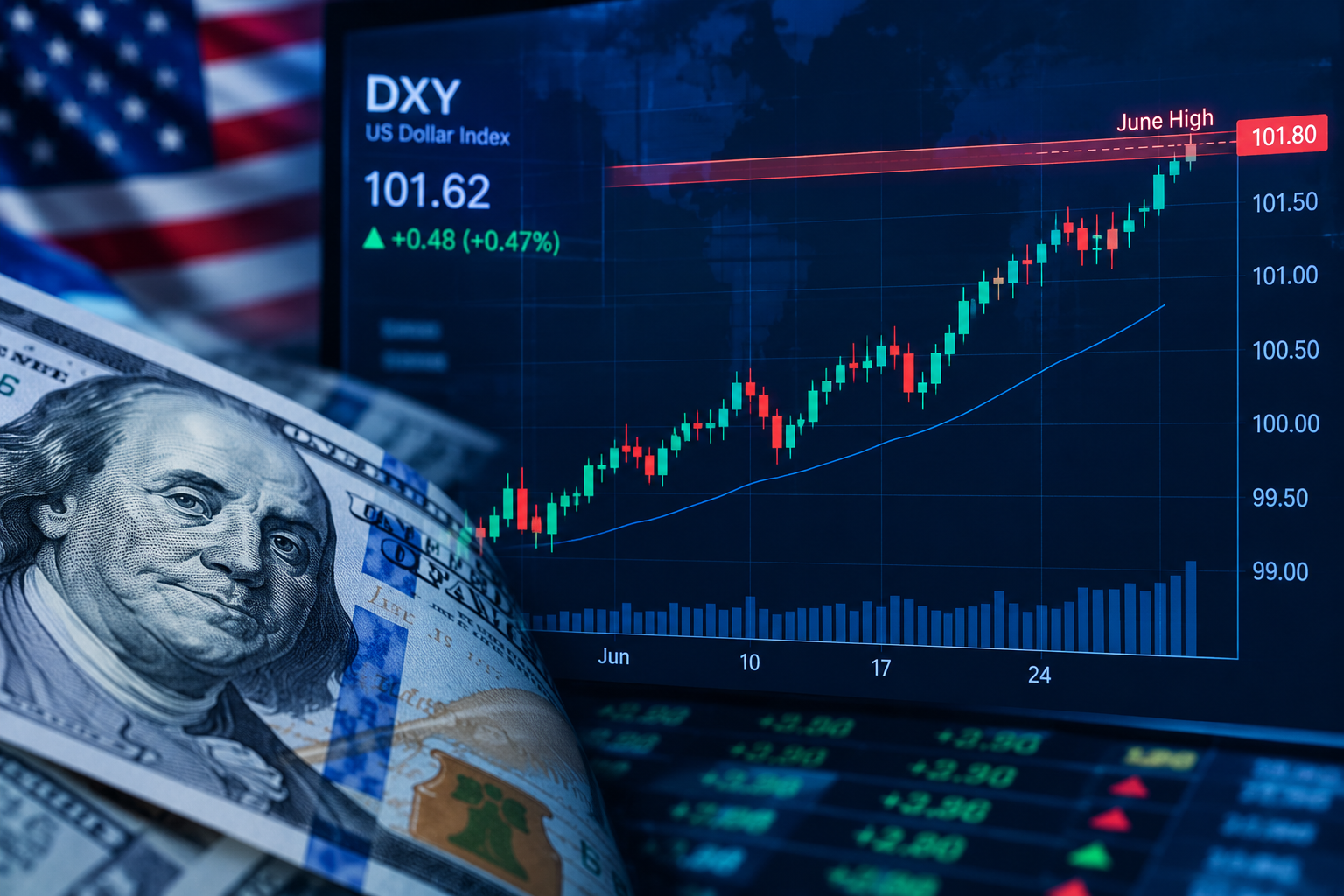 US Dollar Nears June High