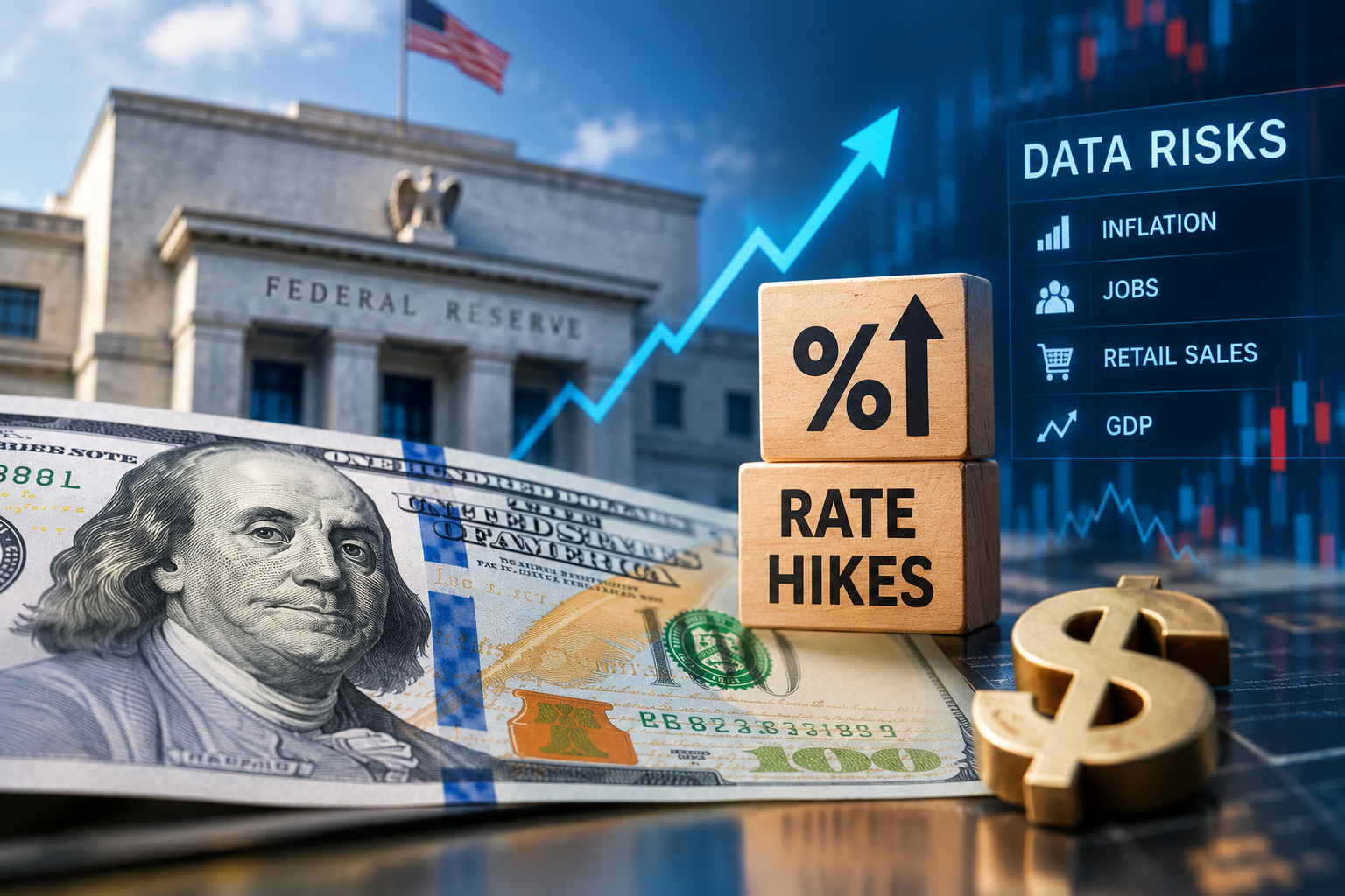 US Dollar Outlook Fed Rate Hikes and Data Risks
