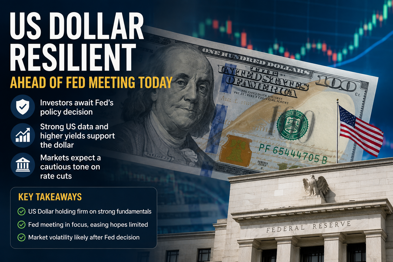 US Dollar Resilient Ahead of Fed Meeting Today