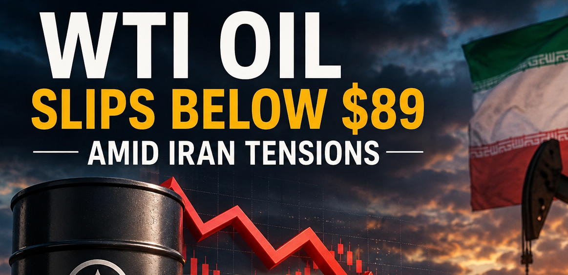 WTI Oil Slips Below $89 Amid Iran Tensions