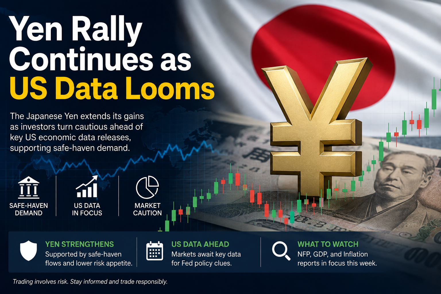 Yen Rally Continues as US Data Looms