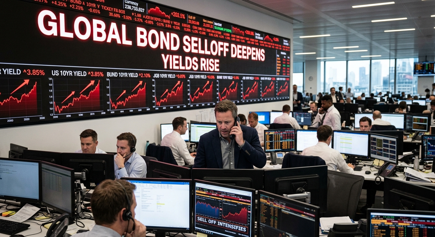 Global Bond Selloff Deepens as Yields Rise