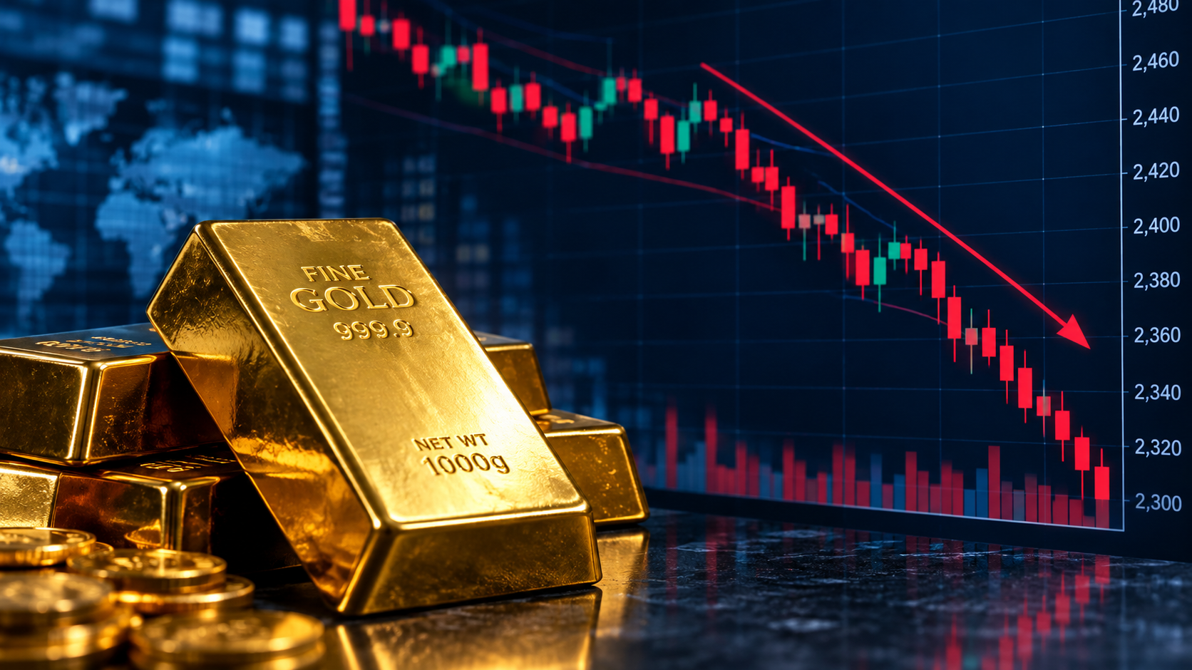 Gold Nears Two-Month Low