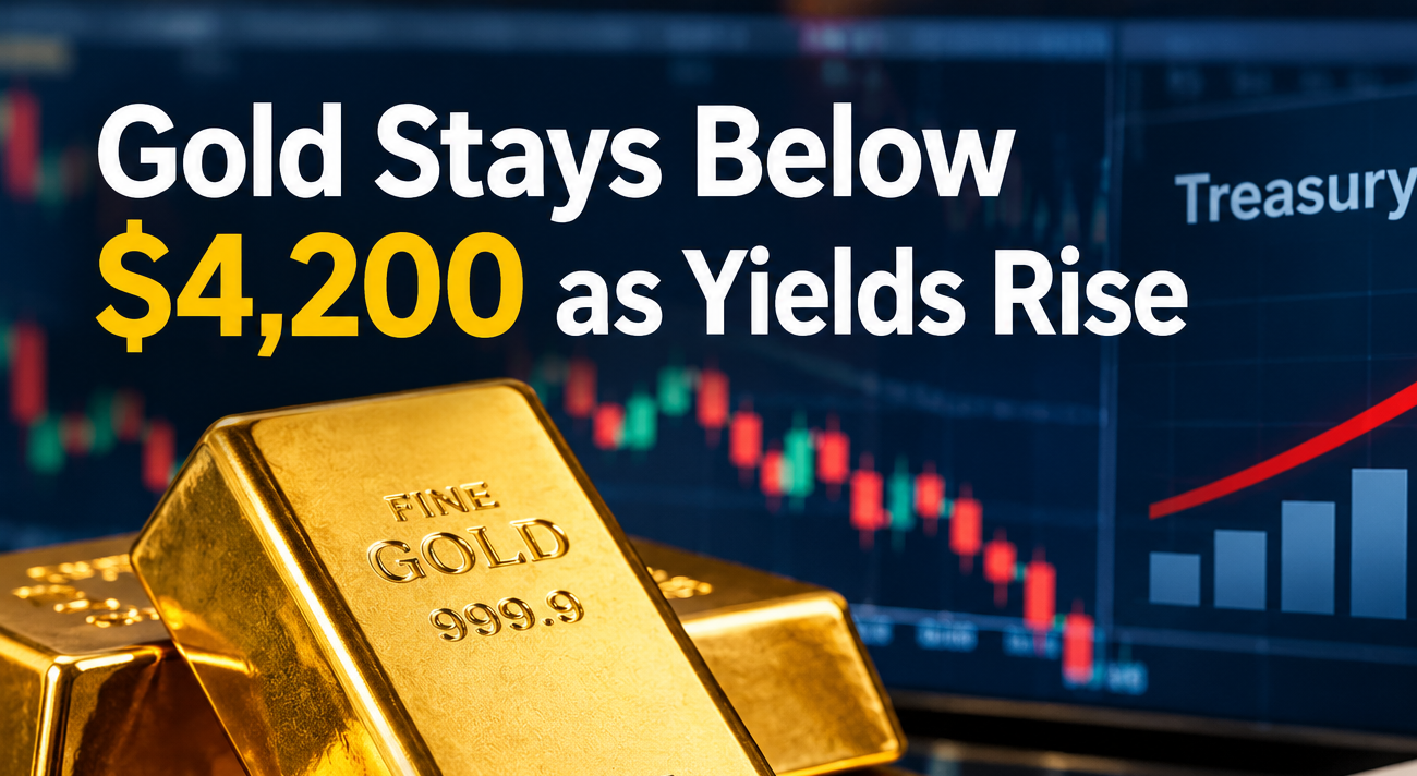 Gold Stays Below $4,200 as Yields Rise