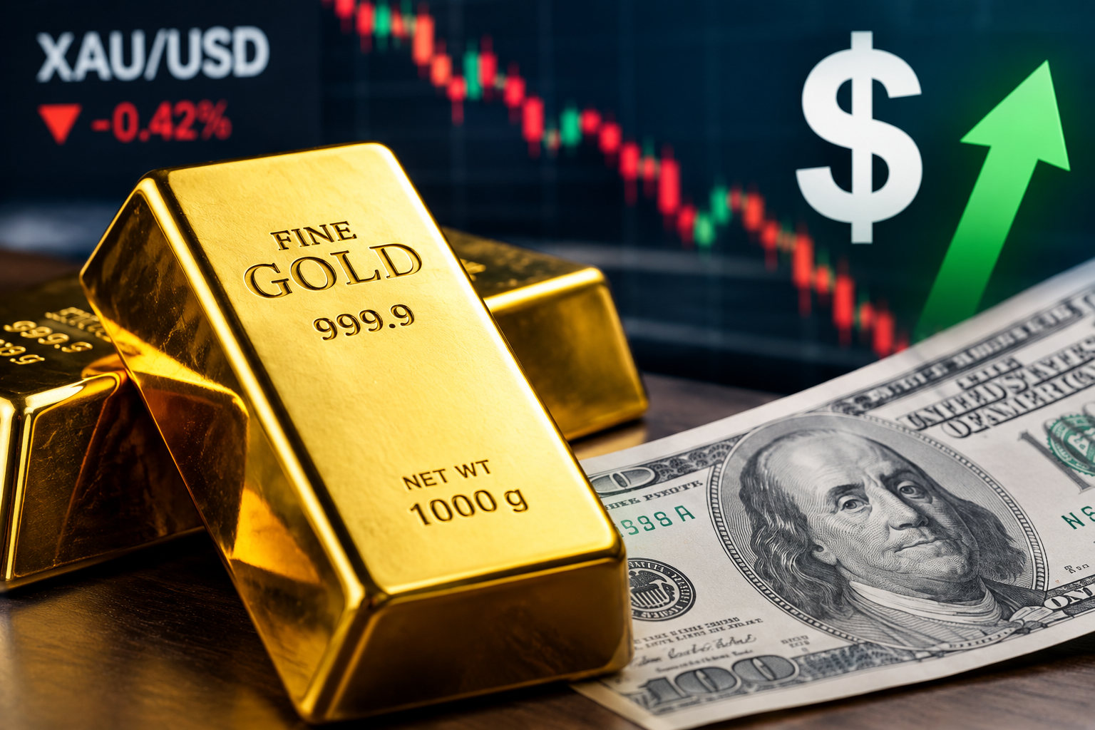 Gold Struggles as Strong Dollar Caps Gains