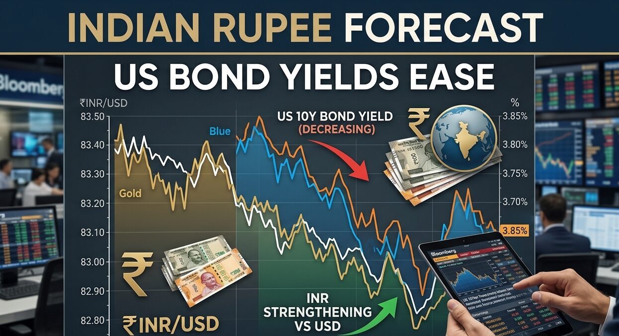 Indian Rupee Forecast US Bond Yields Ease