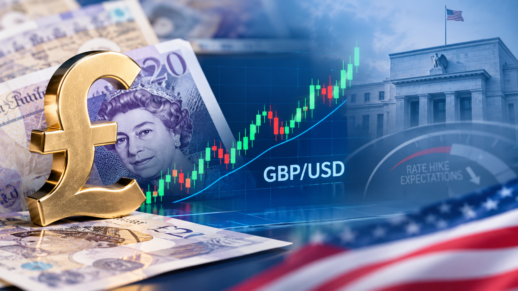 Pound Rebounds as Fed Hike Bets Fade