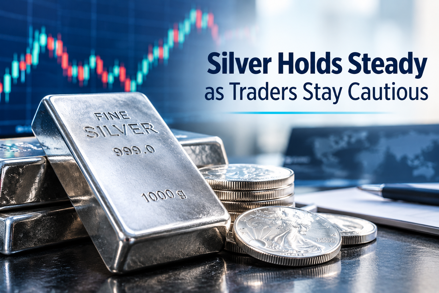 Silver Holds Steady as Traders Stay Cautious