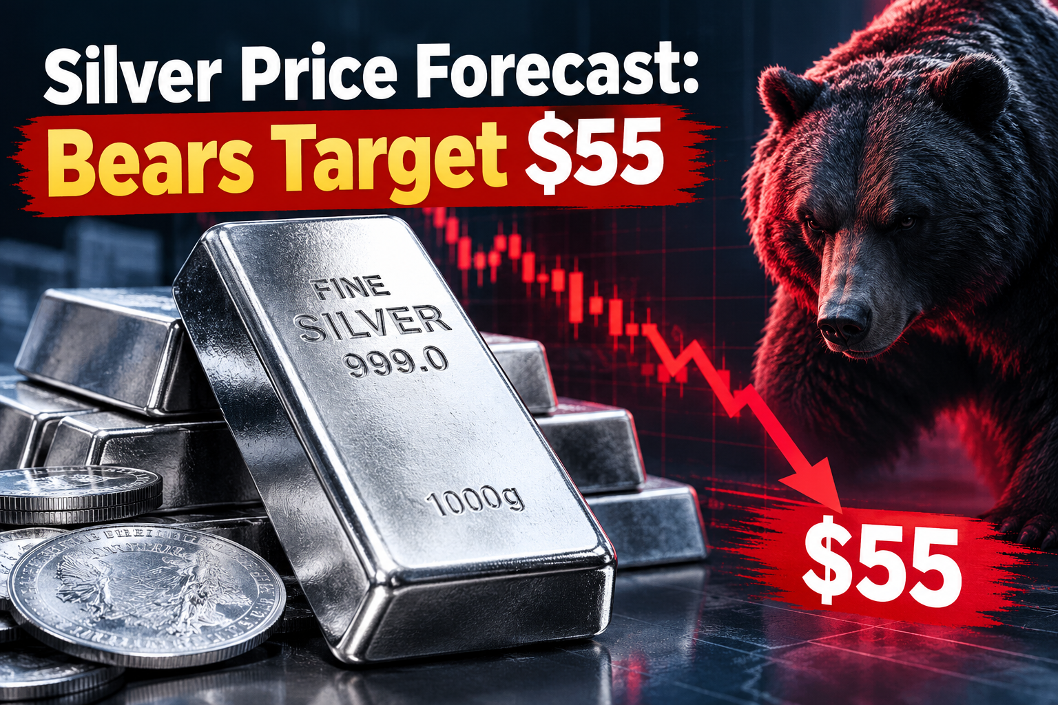 Silver Price Forecast: Bears Target $55