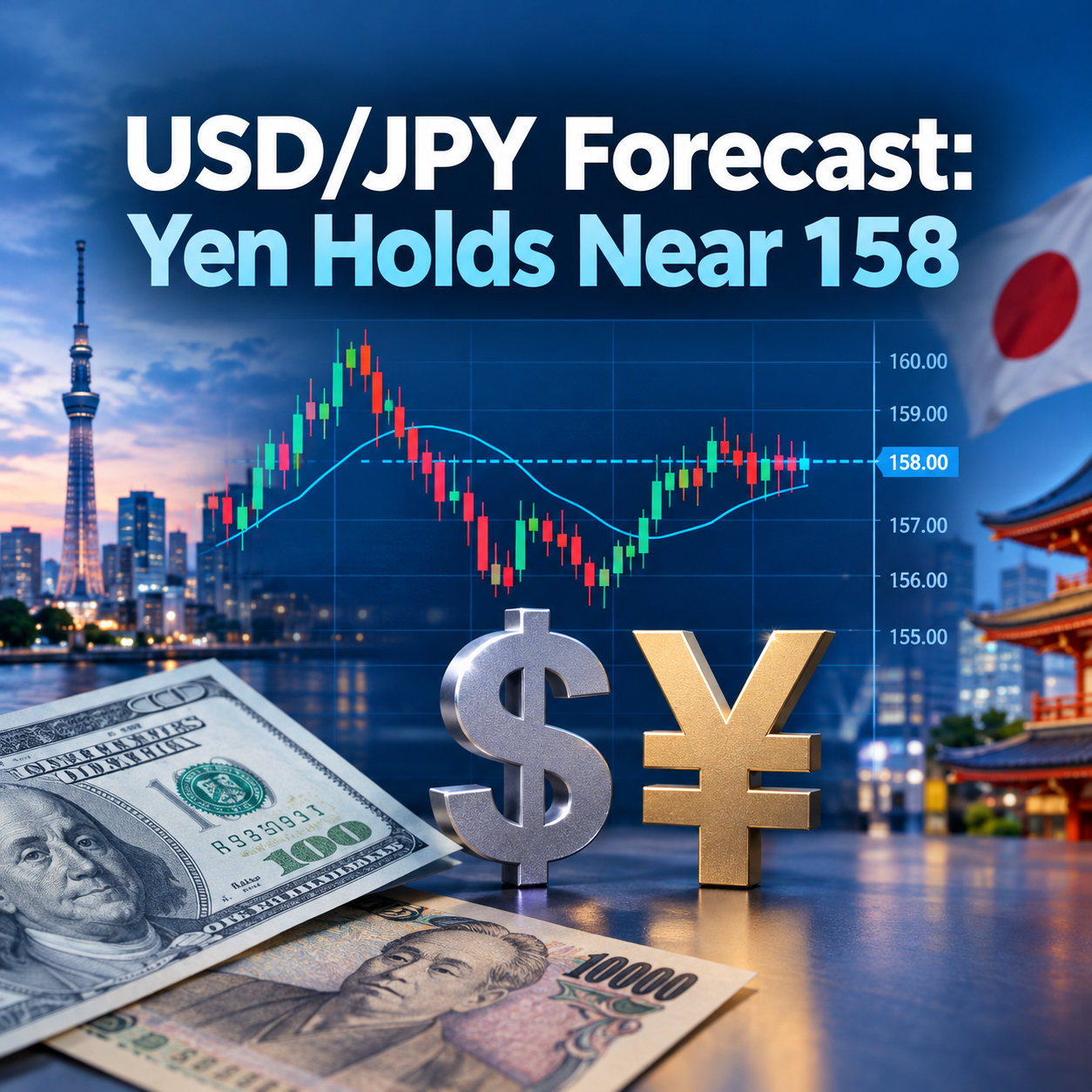 USD/JPY Forecast: Yen Holds Near 158